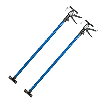 Image of IMBTECH Set of 2 Adjustable Drywall Plasterboard Builder Ceiling Support Stable Mounting Telescopic Non Slip, Rubberized Pressure Plates and Reliable Grip 115290cm
