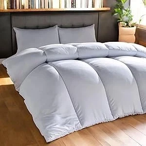 Image of LSC 13.5 Tog Summer Duvet SINGLE Size Lightweight Hypoallergenic Cooler Quilt for Night Sweats Breathable Machine Washable Comforter 13.5TOG, (200 cm x 135 )
