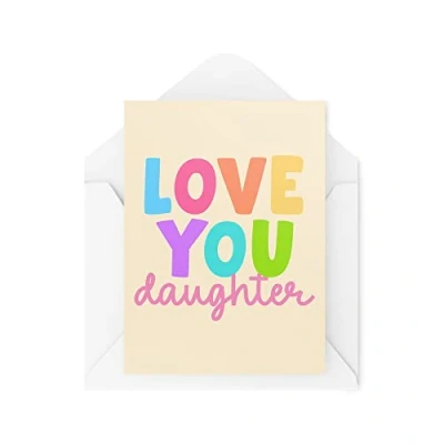Image of Funny Novelty Greeting Cards Love You Daughter Birthday From Mum Dad Thinking Of Banter Joke CBH1290