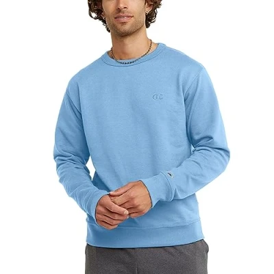 Image of Champion Men&#039;s s0888powerblend Sweatshirt, Swiss Blue, M UK