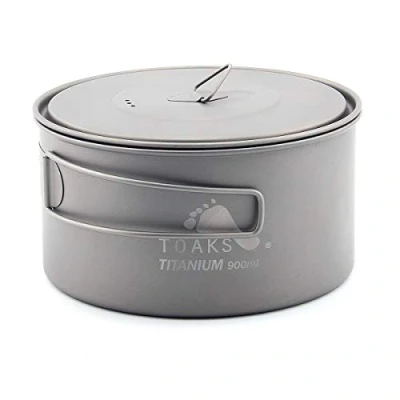 Image of TOAKS Titanium Camping Pot Cup(375ml, 450ml, 550ml, 650ml, 750ml, 800ml, 900ml) … (900ml[POT 900 D130])