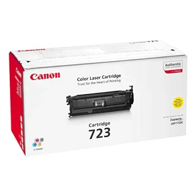 Image of Canon Original Yellow Laser Toner Cartridge 723