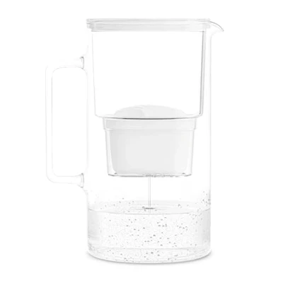 Image of Wessper Glass Water Filter Jug, incl. 1 Cartridge, 3 Litre, White