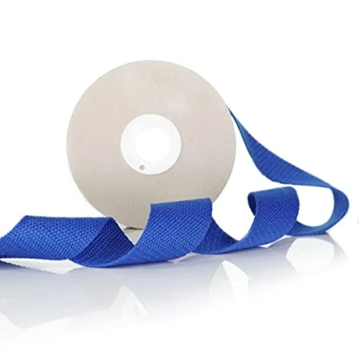 Image of Trimz Cotton Webbing, Blue, 30mm