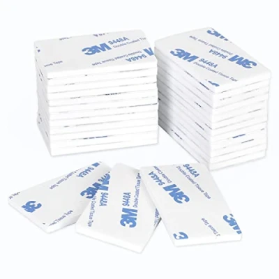 Image of ZISMA Double Sided Sticky Tape 50 Pcs Heavy Duty Strong Mounting Adhesive Foam Pads Waterproof Rectangle (50mm x 30mm)