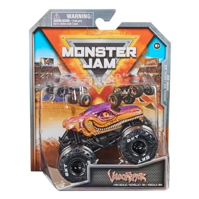 Image of Monster Jam 2023 Spin Master 1:64 Diecast Truck Series 32 Arena Favorites Velociraptor