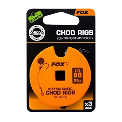 Image of Fox Edges Ready Tied Chod rig Standard 3pcs 30LB #5 Carp