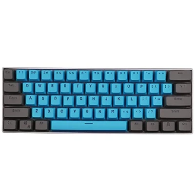 Image of Keycaps, 61 Keys PBT Keycaps Backlight Two Color Mechanical Keyboard for Ducky / GH60 RK61 ALT61 Annie/Keyboard Poker (Only sell keycaps)