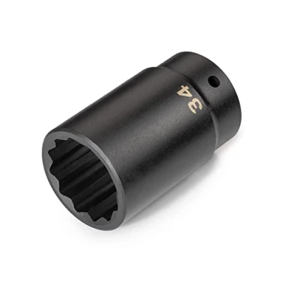 Image of TEKTON 1/2 Inch Drive x 34 mm Deep 12 Point Impact Socket SID23334