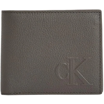 Image of Calvin Klein Jeans Sculpted Impression Billfod Wallet, Men&#039;s, Size: One Size, Beluga