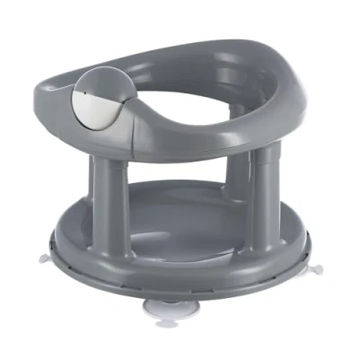 Image of Bebeconfort Swivel Bath Seat, 6 12 months, Max. 10 kg, Child Support Non Slip Baby Chair, Ergonomical, Suction Cups, color Grey