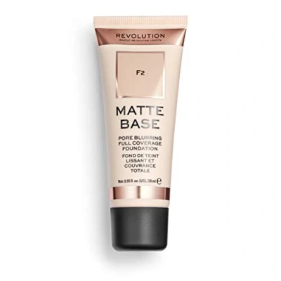 Image of Revolution Beauty London, Matte Base, Foundation, F2, 28ml