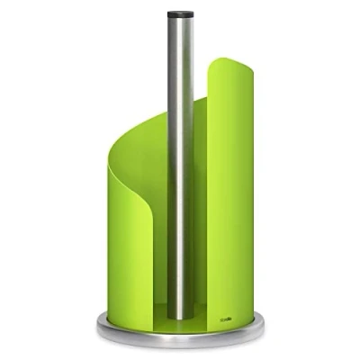 Image of Stardis Kitchen Roll Holder Stainless Steel Matt Coated Diameter 15 cm Green