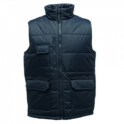 Image of Regatta Professional Men&#039;s Steller Multi Zip Ripstop Insulated Bodywarmer Gilet Jacket, Navy, size XXX Large