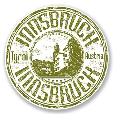 Image of 2 x 10cm Tyrol Innsbruck Austria Vinyl Sticker Laptop Car Travel Luggage #6689 (10cm 10cm)