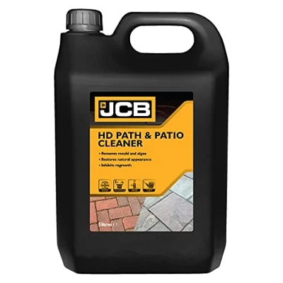 Image of JCB Garden 5L Heavy Duty Patio Cleaner Path Concentrate Mould, Lichen, Algae Remover