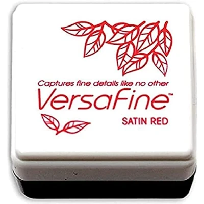 Image of Tsukineko Versafine Small Ink Pads Instant Dry Pigment Ink, Satin Red