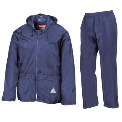 Image of Result Mens Heavyweight Waterproof Rain Suit (Jacket &amp; Trouser Suit) (L) (Royal)