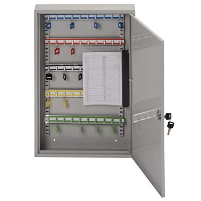 Image of Sterling KC50H Single Door Key Cabinet with 50 Hooks, Grey