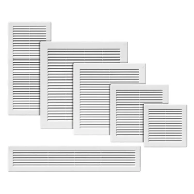 Image of Ventilation Grille 200x200. White high quality plastic(TRU 5)