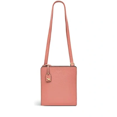 Image of Radley London Summer Street Mini Leather Zip Around Crossbody Bag in Salt Lake Pink