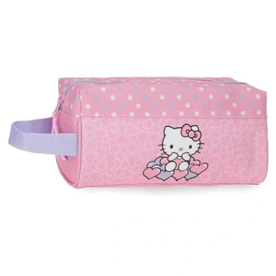 Image of Hello Kitty Hearts &amp; Dots, School Bag, Shoulder Made of Polyester, Pink, Case