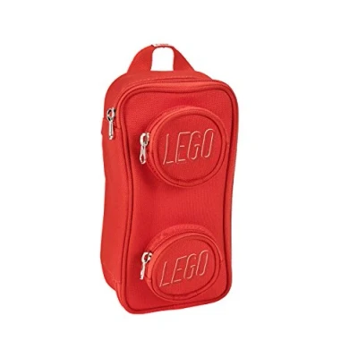 Image of LEGO Kids Brick Pouch, Red, One Size, Pouch