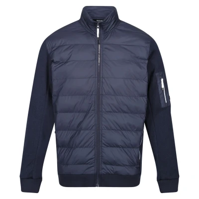 Image of Regatta Mens Colliston Baffled Fleece Jacket (Navy) Size Small