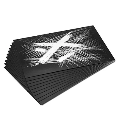 Image of Essdee Scraperboard Black coated White: 152x101mm pack of 10 sheets