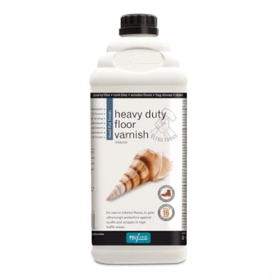 Image of Polyvine Heavy Duty Floor Varnish Dead Flat 2 Litre