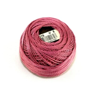 Image of DMC Cotton Perle Thread Size 8 316 per 10 gram ball