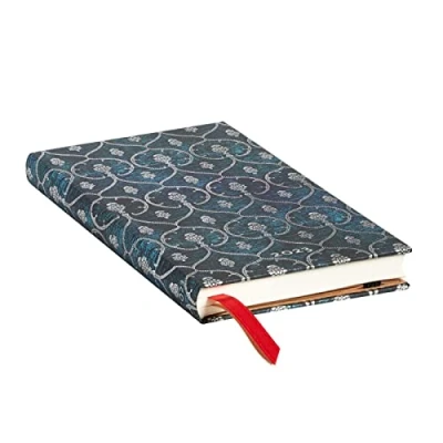 Image of Paperblanks 12 Month Planners 2023 Blue Velvet Horizontal Slim (95 x 180 mm)