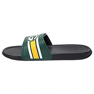 Image of FOCO NFL Green Bay Packers Mens Legacy Velcro Sport Slide Team Color, Large