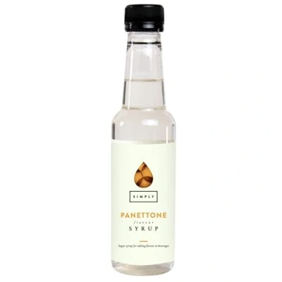 Image of Simply Panettone Syrup, Vegan, Nut Free &amp; Halal Certified Flavoured Syrup for Coffee, Cocktails Baking (250ml)