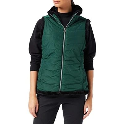 Image of Regatta Womens Water Repellent Fur Lined Thermoguard Winslow Body Warmer, Evergreen, 16