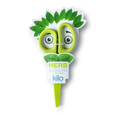 Image of Kilo 3 Blade Mini Herb Scissors/Shears with Safety Cover
