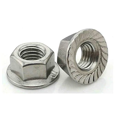 Image of 30pcs of M8 Hex Flange Nuts Locknuts 304 Stainless Steel Metric Nuts,8mm