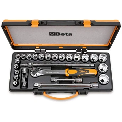 Image of Beta 9200950 Model 920 A/C20X Hexagon Sockets and 5 Accessories, 10 32mm, 1/2 Drive, 20 Pieces