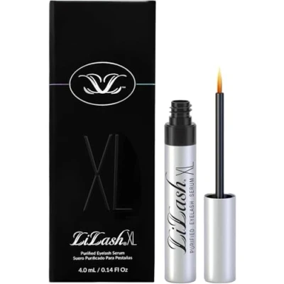 Image of LiLash Purified Eyelash Physician Formulated Serum XL for Fuller &amp; Longer Looking Eyelashes Natural Enhancer Safe Sensitive Eyes Contact Lens Wearers 6 Month Supply (4mL)