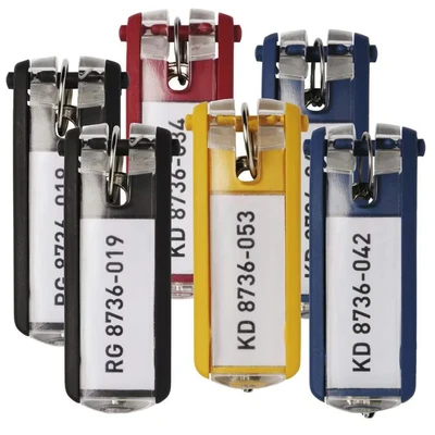 Image of Durable Key Clips Pack of 24 innovative for Clear and Easy Organisation Keys Perfect Use with Safes