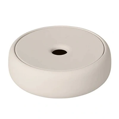 Image of Blomus Storage tin, Ceramic, silicone, Moonbeam, H 4 cm, Ø 12 V 0,17 l