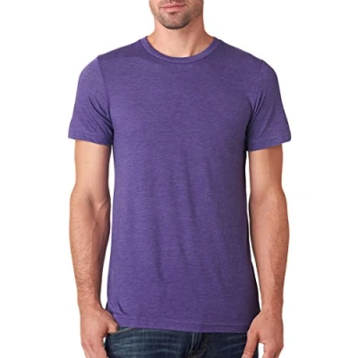 Image of Bella + Canvas Mens Triblend Short Sleeve T Shirt, Color: Purple Triblend, Size: Medium