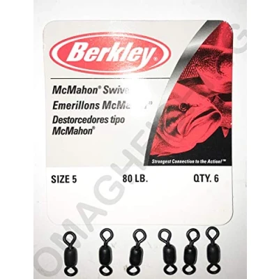 Image of BERKLEY SWIVELS MC MAHON By 6, Black, N5, 80