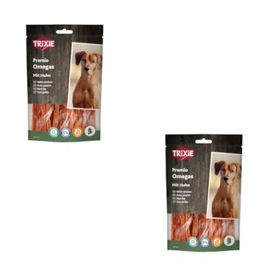 Image of 2 packs of Premio Omega Stripes, chicken, 100 g (The best dog snack in town!)