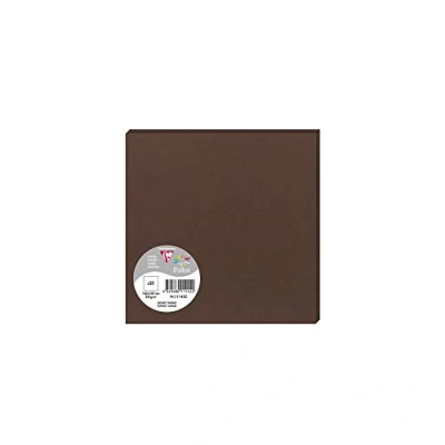 Image of Clairefontaine Ref 11142C Pollen Card (Pack of 25 Sheets) 160 x 160mm Sized, Acid Free, Inkjet &amp; Laser Compatible, Easy to Write On, 210gsm Cocoa