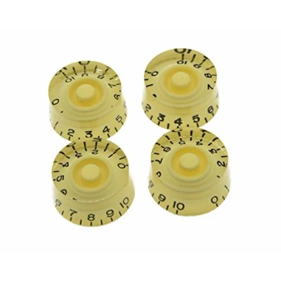 Image of Dopro 4pcs Vintage Cream Guitar Speed Dial Knobs Control Knob fits LP