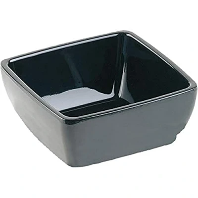 Image of APS GF137 Melamine Square Bowl, 19 cm Item Length, Pure Black