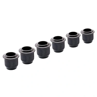 Image of Musiclily Pro 9mm Guitar Tuner Bushings for Electric Vintage Tuning Pegs Machine Heads, Black (Set of 6)