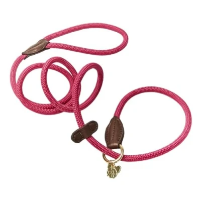 Image of Shires Digby &amp; Fox Fine Rope Slip Lead Pink