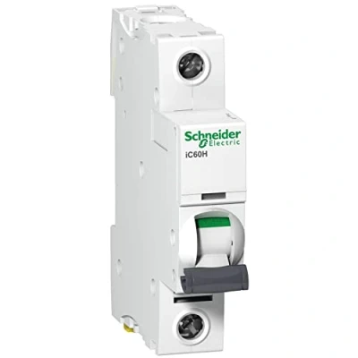 Image of Schneider Electric A9F54110 iC60H 1 Module Single Pole Type C MCB 10A 10kA (C60HC110)